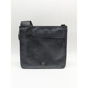RADLEY pockets expandable zip-top smooth leather Large crossbody bag -BLACK